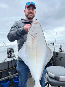 Catch of the day: A massive Pacific Halibut, 28 inches long, reeled in by an angler in OR