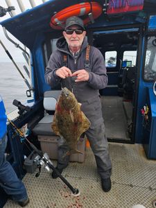 Pacific Halibut caught during fishing trip in Reedsport OR