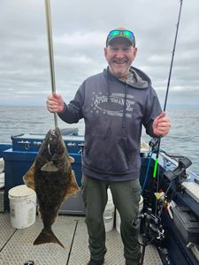 Pacific halibut caught while fishing in Reedsport OR