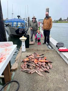 Three people fishing in Oregon