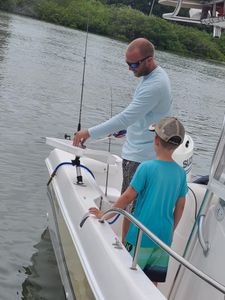 Person fishing in Florida