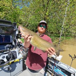 A person fishing alone in OH