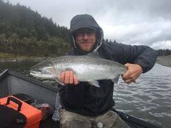 Coho Salmon caught while fishing in OR