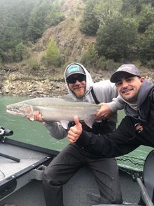 Coho salmon caught fishing in Oregon