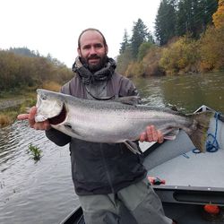 One person fishing in Oregon