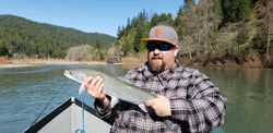 A rainbow trout caught while fishing in Oregon