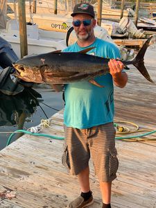 Blackfin Tuna, a big 21-inch fish, caught in Neptune City
