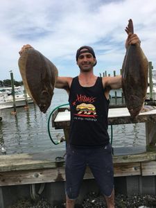 2 small fish caught while fishing in NJ