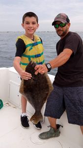 A 20-inch Southern Flounder caught while fishing in NJ