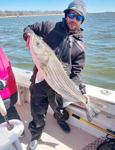 Striped bass caught in Neptune City