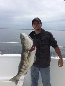 Striped bass caught in Neptune City