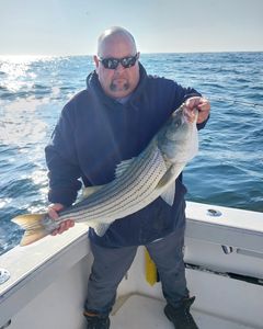 Striped bass caught in Neptune City
