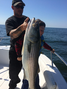 Striped bass caught in Neptune City