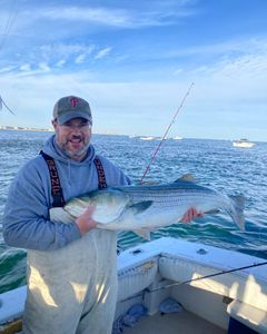 Striped bass caught in Neptune City