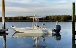 Sunset over the beach at Tybee Island