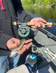 A lone angler fishing in MI