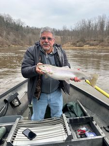 Rainbow trout caught fishing in Michigan
