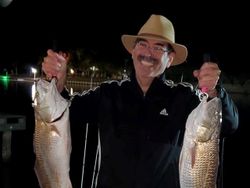 Two 13-inch fish caught while fishing in Rio Hondo