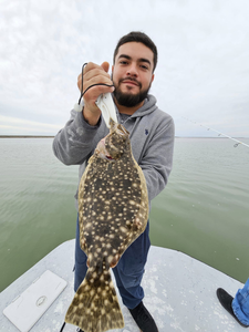 Caught a large Southern Flounder while fishing in TX