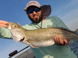 Angler with one big fish on their line in Texas