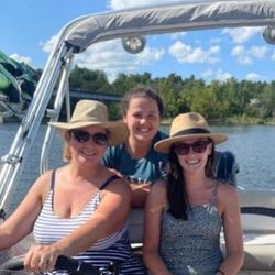 3 people enjoying water sports and fishing cruises in Harned