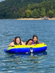 Two people enjoying water sports activities in KY