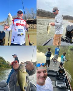 3 largemouth bass caught during fishing cruises, tours, and water sports in Harned
