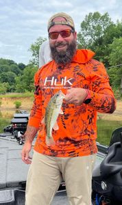 Largemouth bass, 10 inches, fishing in KY