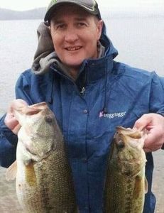 Two largemouth bass caught in Kentucky