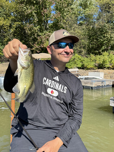 Nice smallmouth bass caught using jigging and trolling techniques in clear conditions!
