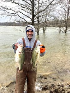 Two largemouth bass, big fish caught in KY