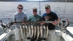 Two bluefish caught while fishing in NY