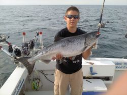 Chinook Salmon caught while fishing in NY