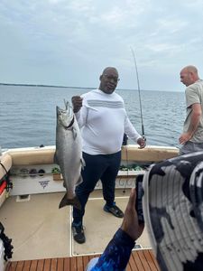 Chinook Salmon, 30 inches caught while fishing in NY