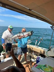 Chinook salmon caught while fishing in South Bristol