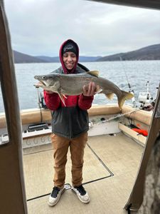 One person fishing in NY