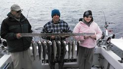 2 fishermen enjoying a fishing trip in New York
