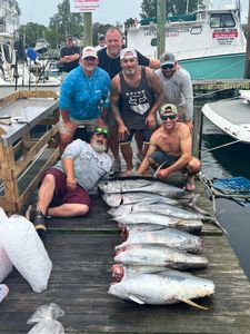 Five Blackfin Tuna fish caught on fishing cruises in NJ