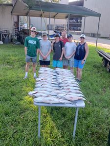 Group of 7 people fishing in Lexington