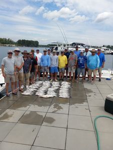 18 people fishing in Lexington