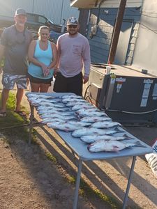 Three people fishing in Lexington