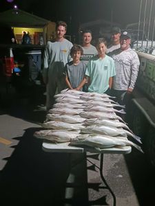A group of 6 people enjoying a fishing trip in Lexington