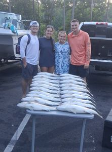 Four people fishing in South Carolina
