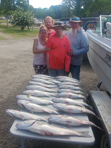 Successful fishing trip with 3 big fish caught at Lexington