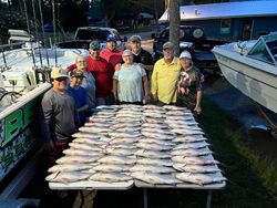 Group of 9 people fishing in SC