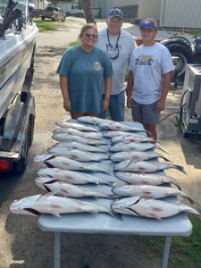 A group of three people fishing in SC