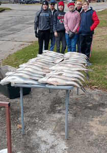 Six anglers fishing in Lexington