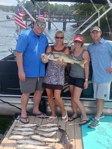 Striped bass caught by group of 4 people in Lexington
