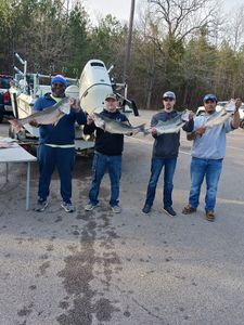 Two striped bass caught during fishing trip in South Carolina