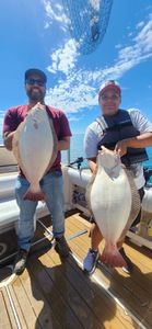 Two California flounder caught during fishing trip in Richmond CA